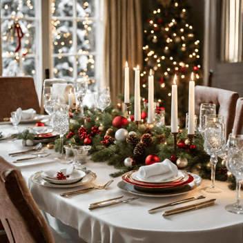 decorating the table for the holiday?